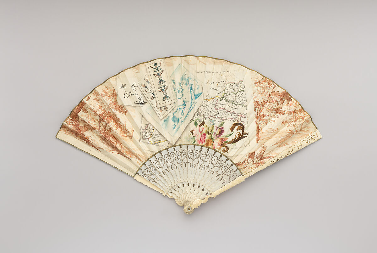 Fan, Ivory and skin., Italian