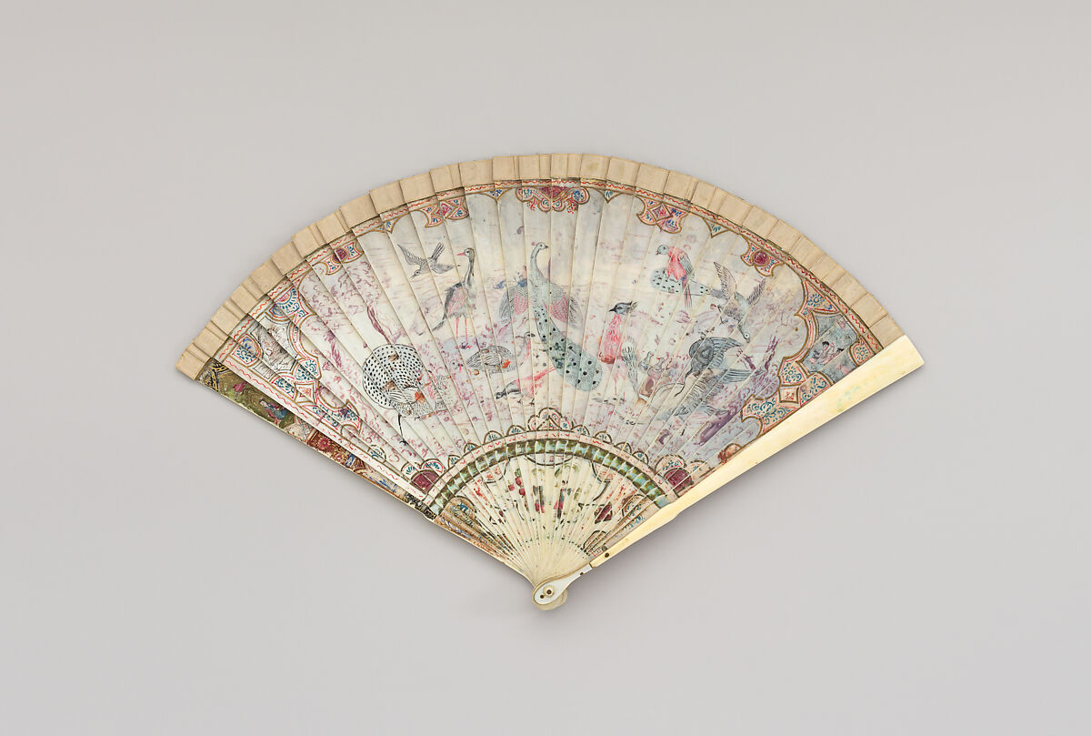 Fan, Ivory, probably French or possibly Dutch