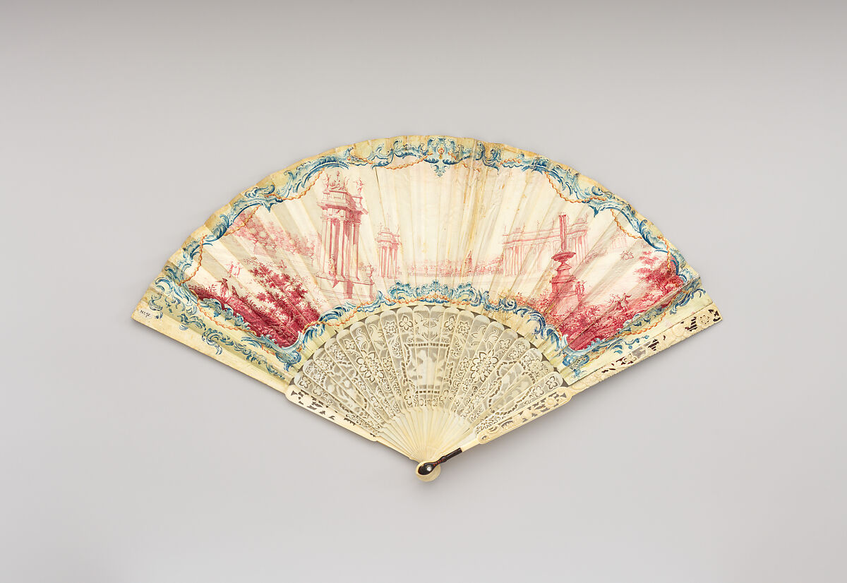 Fan, Skin, ivory, German