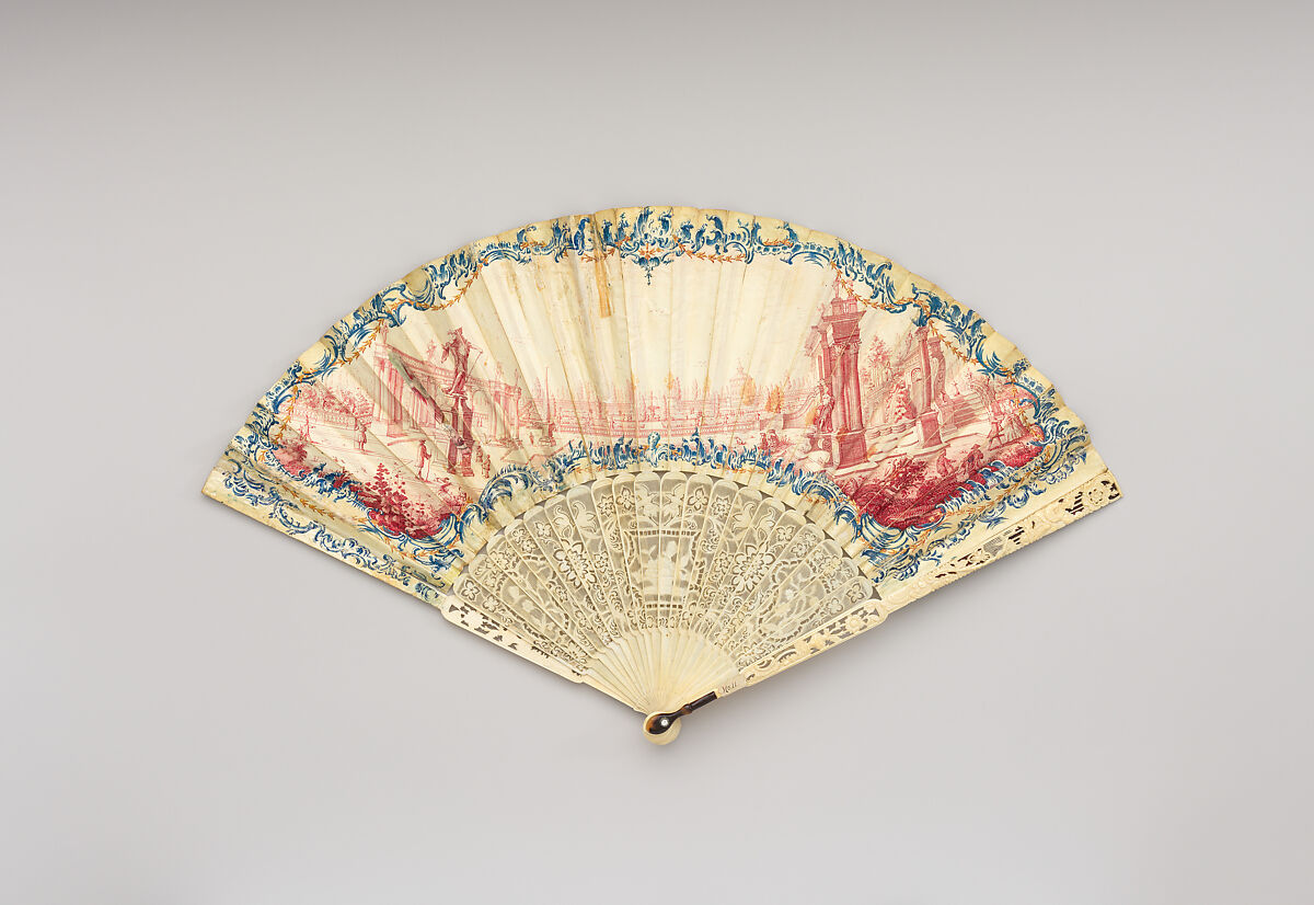 Fan, Skin, ivory, German