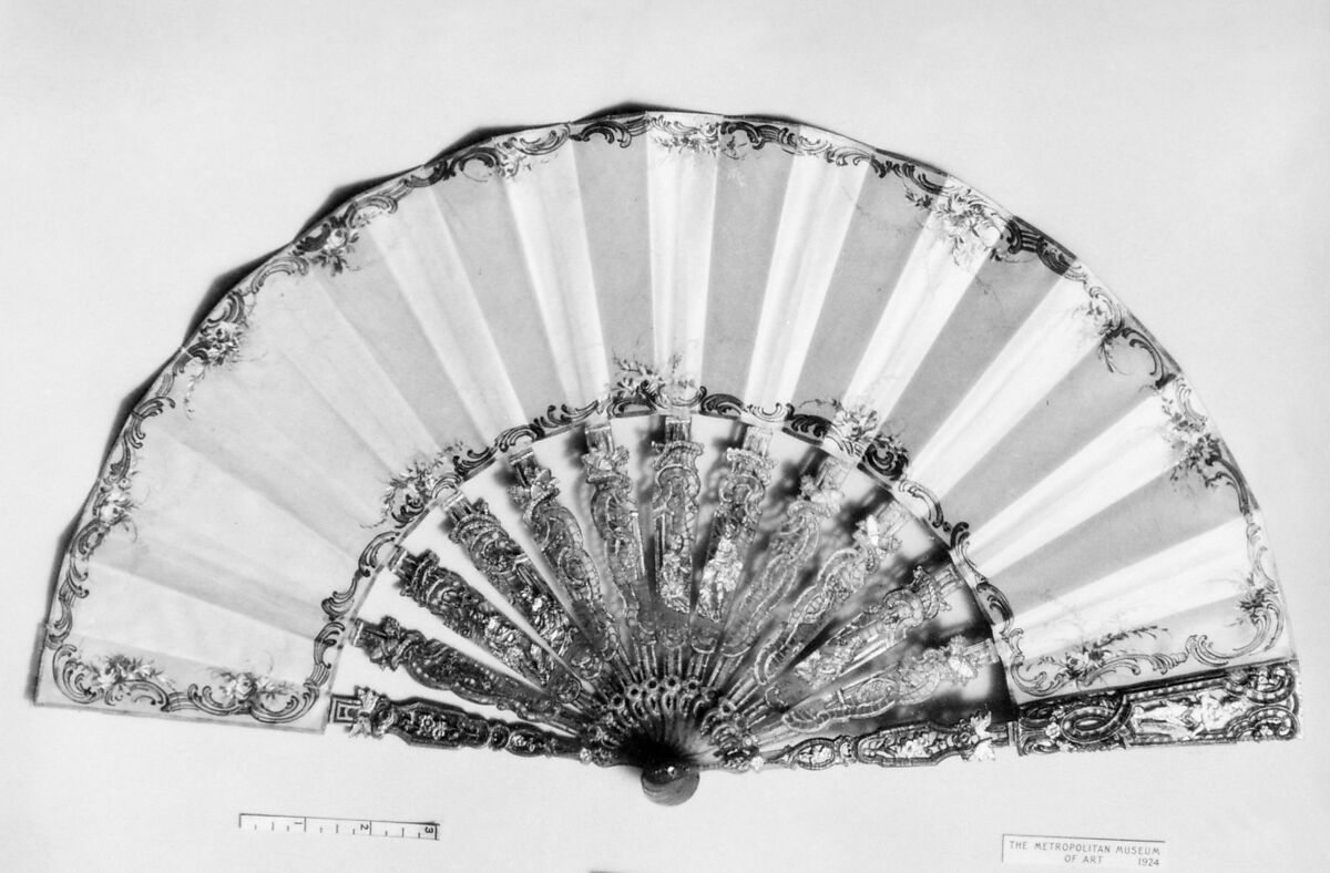 Fan, Silk, tortoiseshell, French