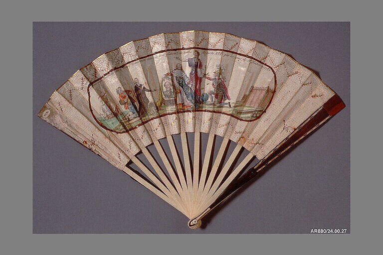 Fan, Paper, wood, bone, French 