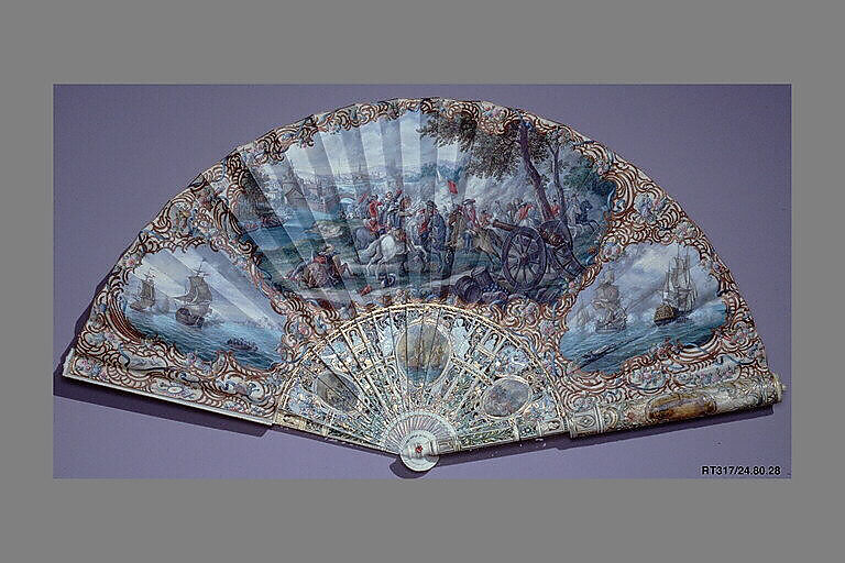 Fan, Skin and ivory, possibly Dutch 