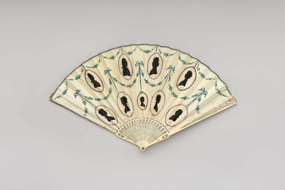 Fan, Skin and ivory, Italian