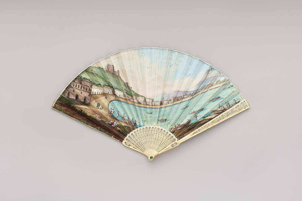 Fan, Skin and ivory, Italian