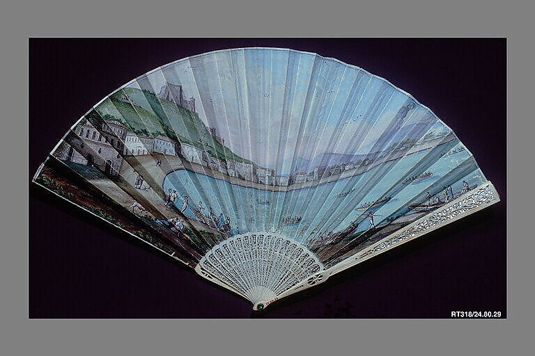 Fan, Skin and ivory, Italian 