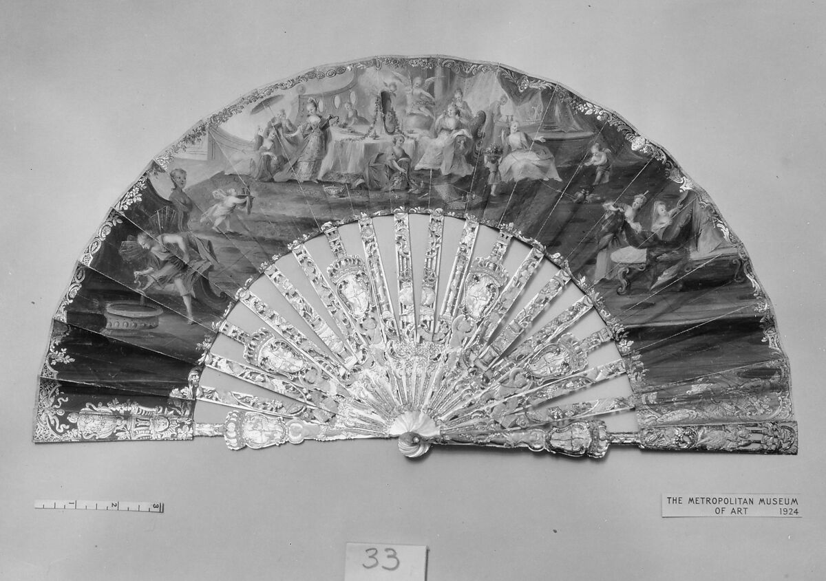 Fan, Paper, pearl matrix, French 