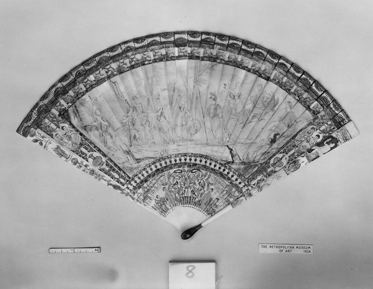 Fan, Ivory, French