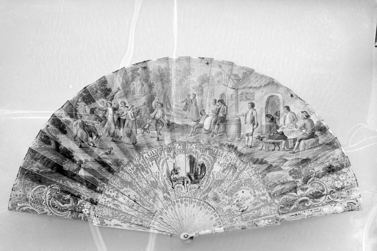 Fan, Paper, ivory, French or Italian 
