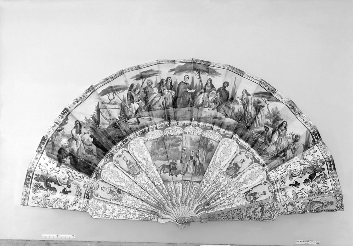 Fan, Paper, cardboard, French 
