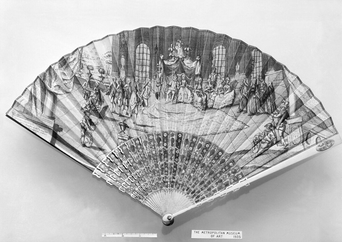 Fan, Paper and ivory, French