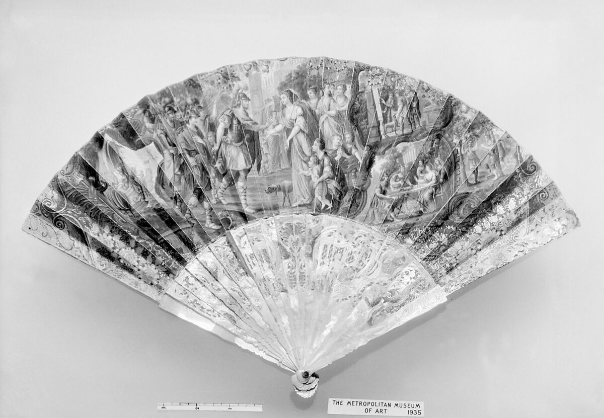 Fan, Paper, mother-of-pearl, French 