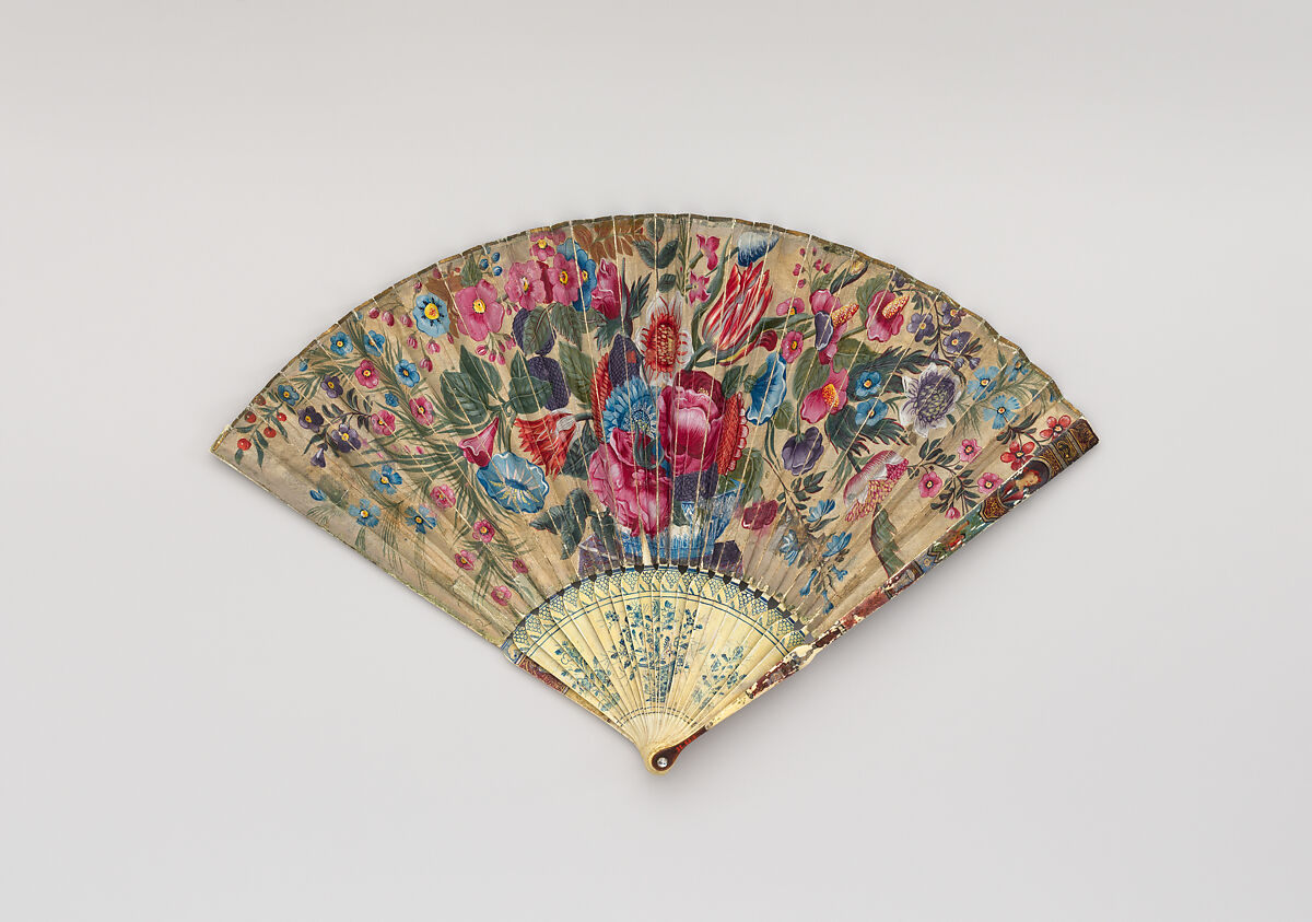 Fan, Paper, ivory, French or Dutch