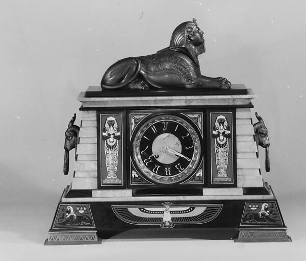 Clock, Tiffany &amp; Co. (1837–present), Marble, bronze, American