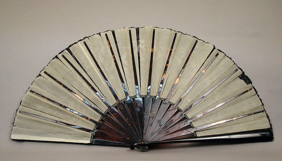 Fan, Lace, tortoiseshell, French