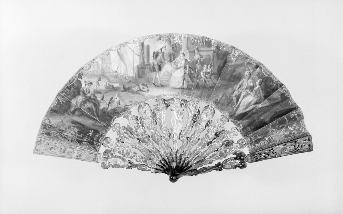 Fan, Paper, tortoiseshell, French 