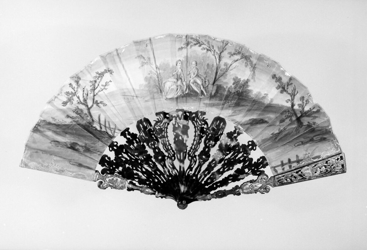 Fan, Paper, tortoiseshell, French