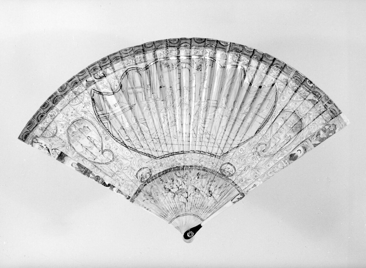 Fan, Ivory, French