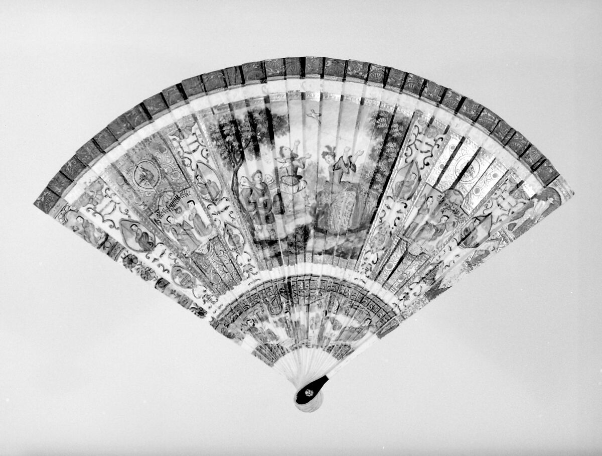 Fan, Ivory, French 