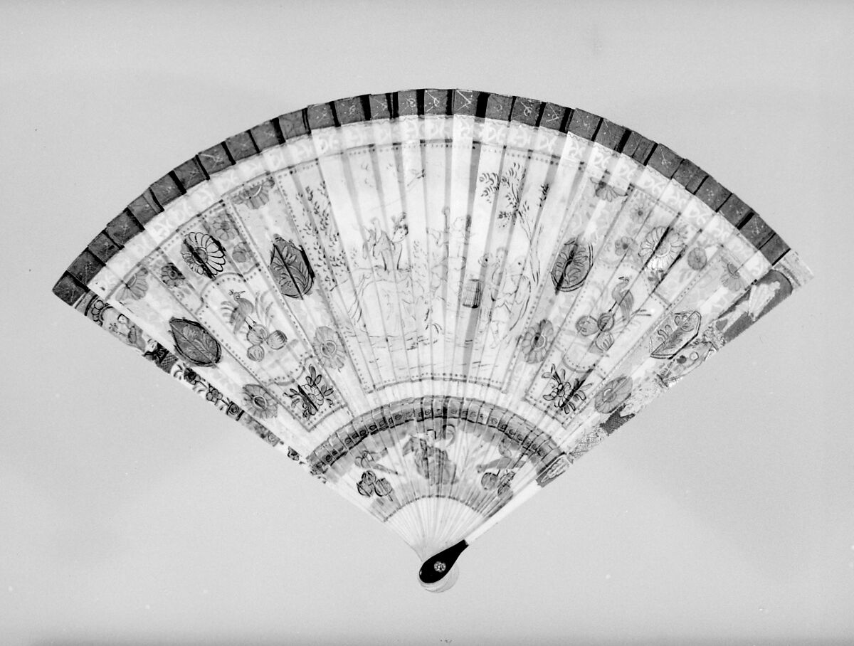 Fan, Ivory, French