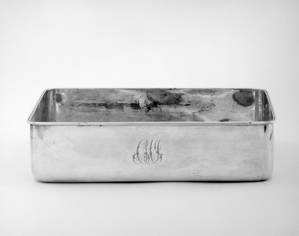 Basin (part of a set), Anders Lång (master 1843–51), Silver, Russian, St. Petersburg 