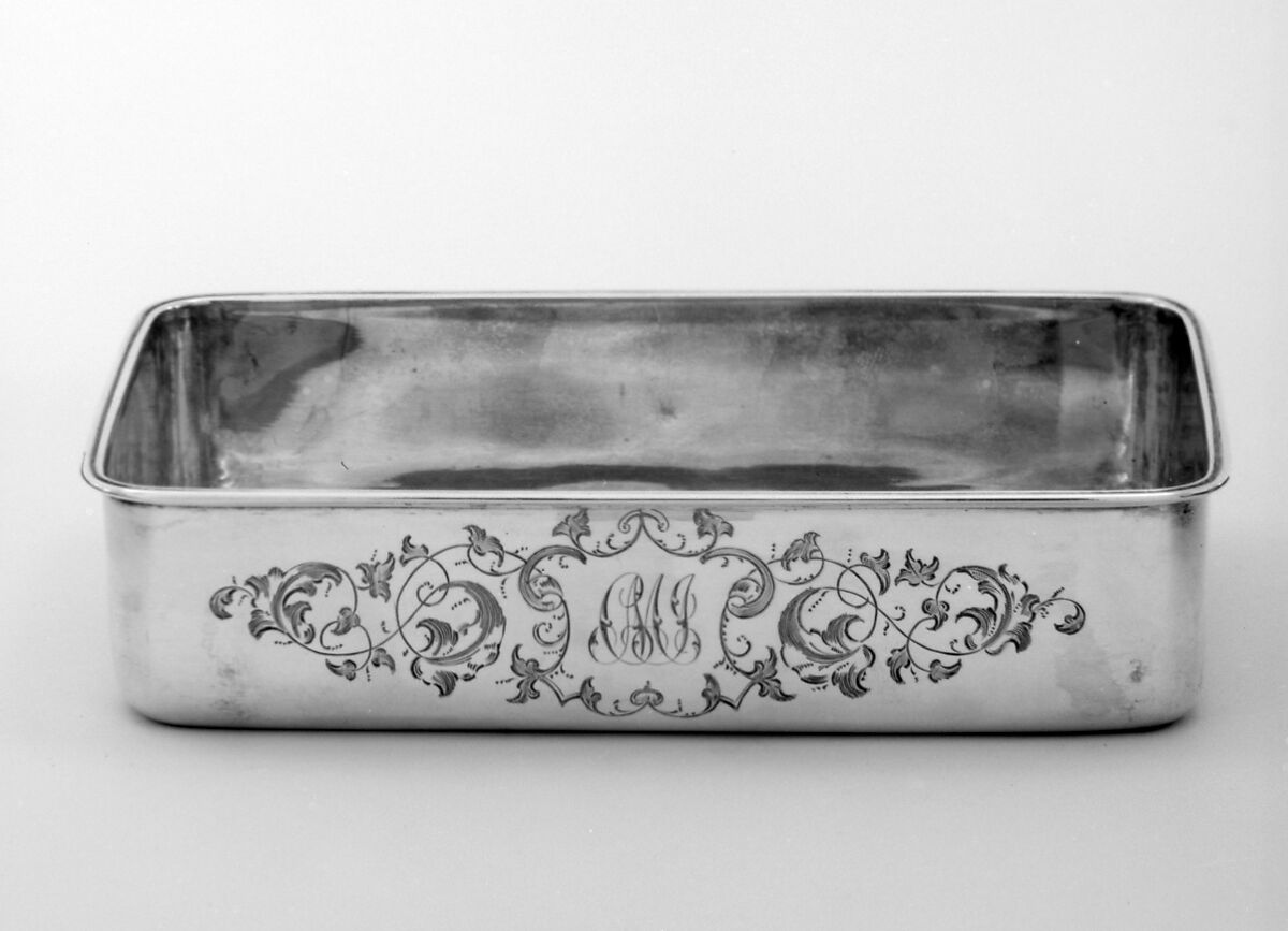 Basin (part of a set), Anders Lång (master 1843–51), Silver, Russian, St. Petersburg 