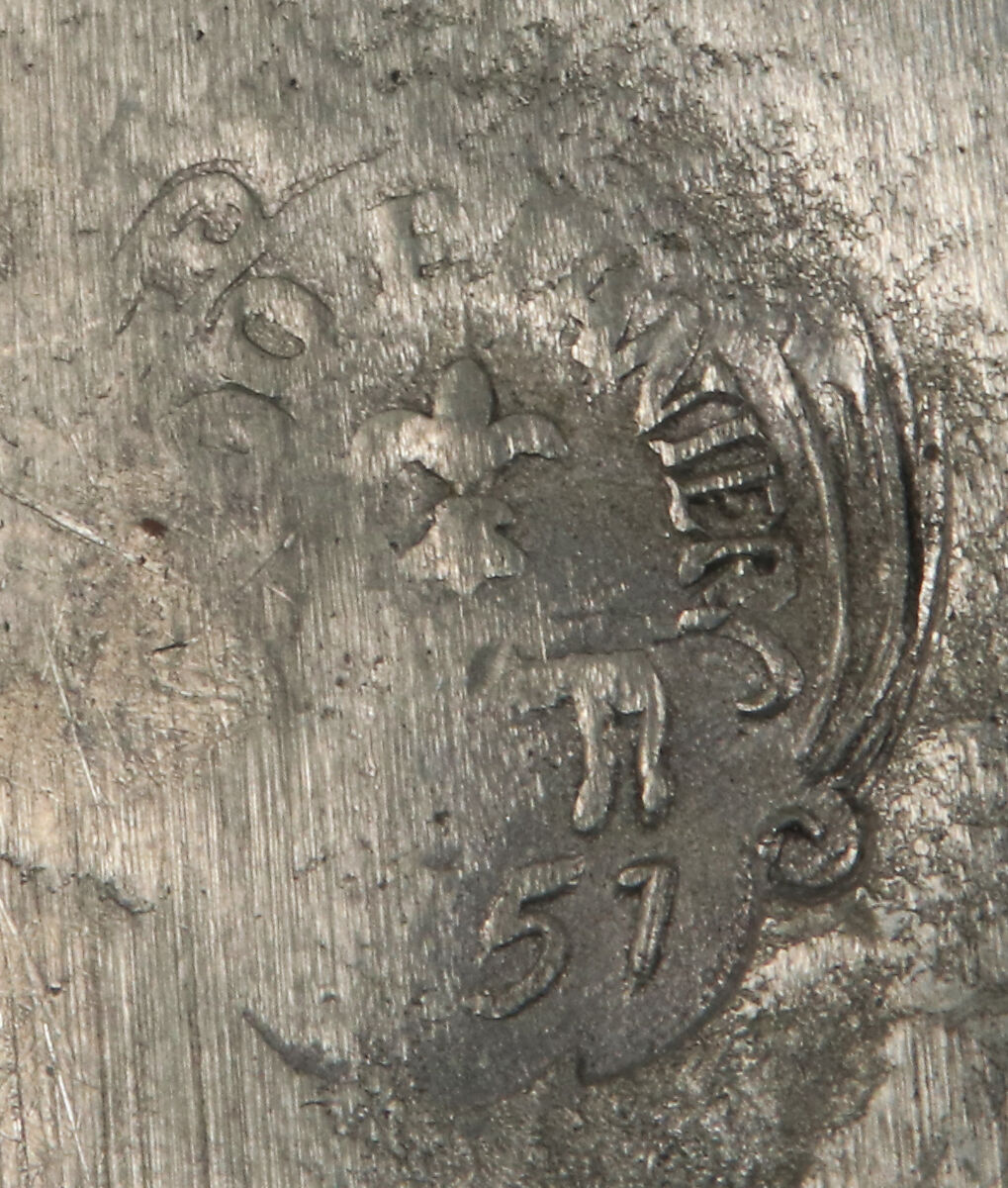 Plate, Pewter, probably French