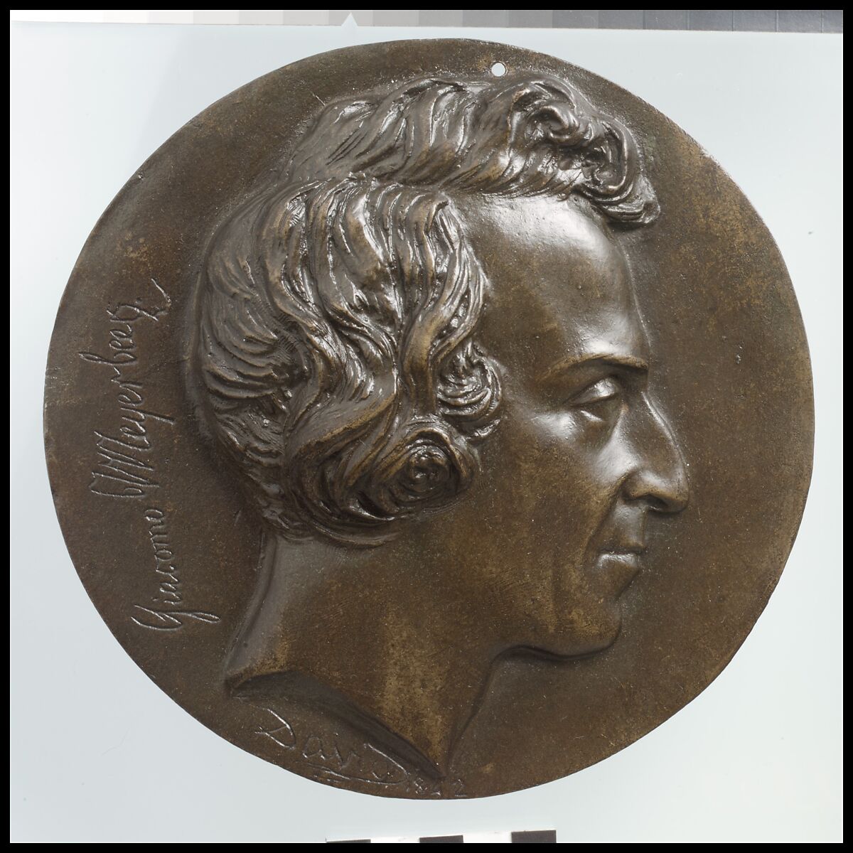 Giacomo Meyerbeer (1791–1842), Medalist: Pierre Jean David d&#39;Angers (French, Angers 1788–1856 Paris), Bronze, French 