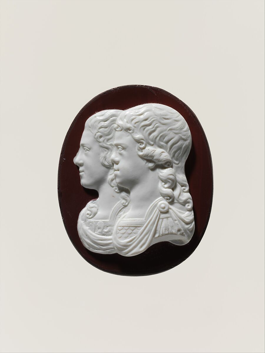 Jugate busts of Czarevitch Paul and Maria Feodorovna of Russia, James Tassie (British, Glasgow, Scotland 1735–1799 London), Cast glass, British, London