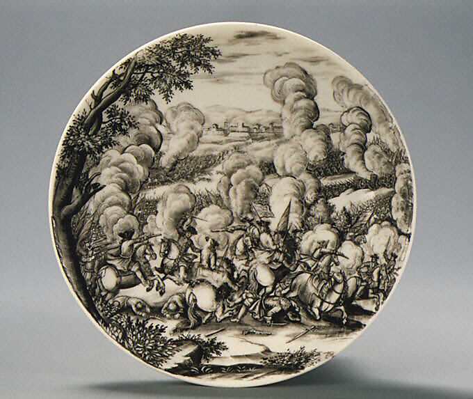 Teabowl and saucer, Meissen Manufactory (German, 1710–present), Hard-paste porcelain, German, Meissen posiblywith German, Breslau (Wrocław) decoration