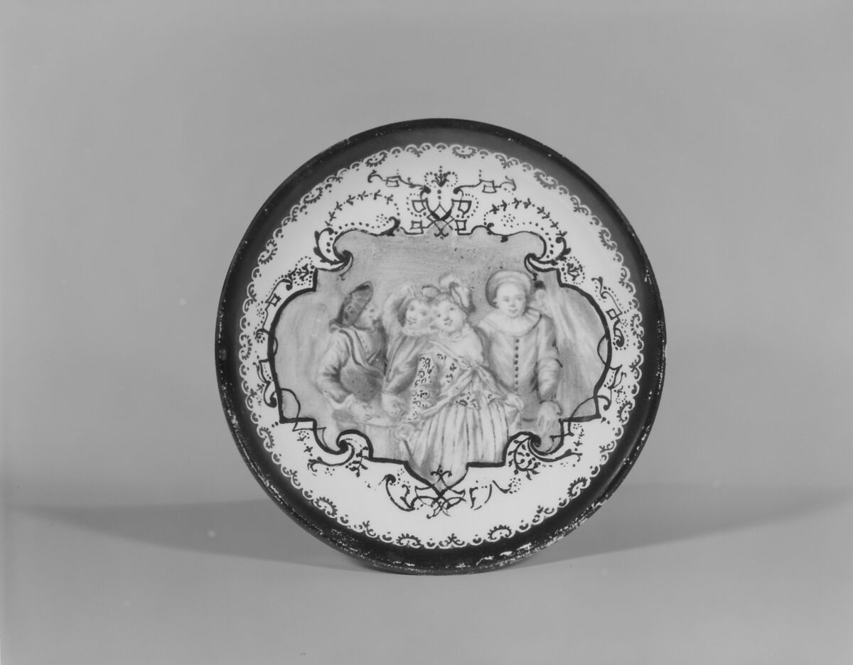 Saucer (part of a service), Meissen Manufactory (German, 1710–present), Hard-paste porcelain, German, Meissen with German, Augsburg decoration 