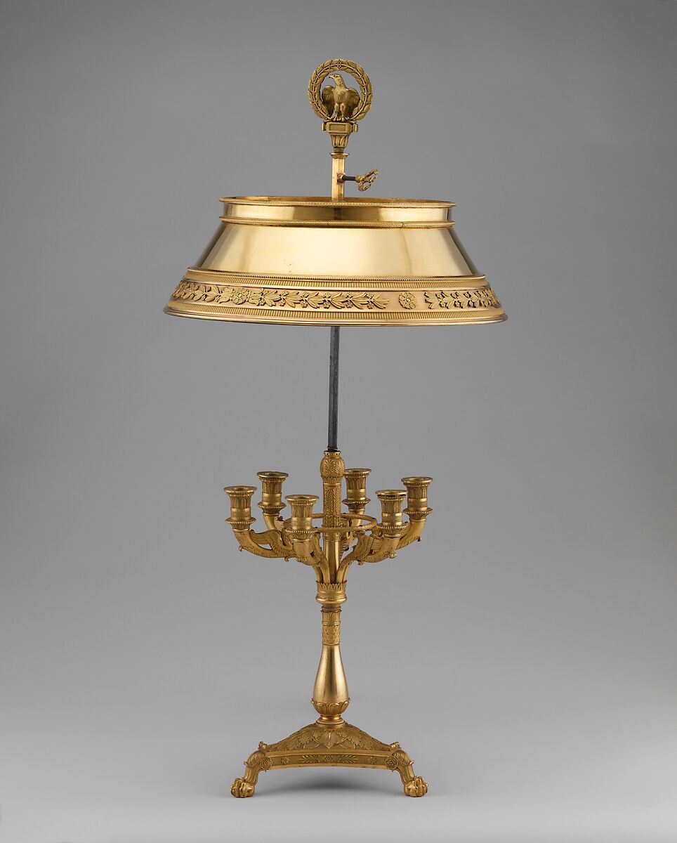 Candelabrum, Gilt bronze, French 