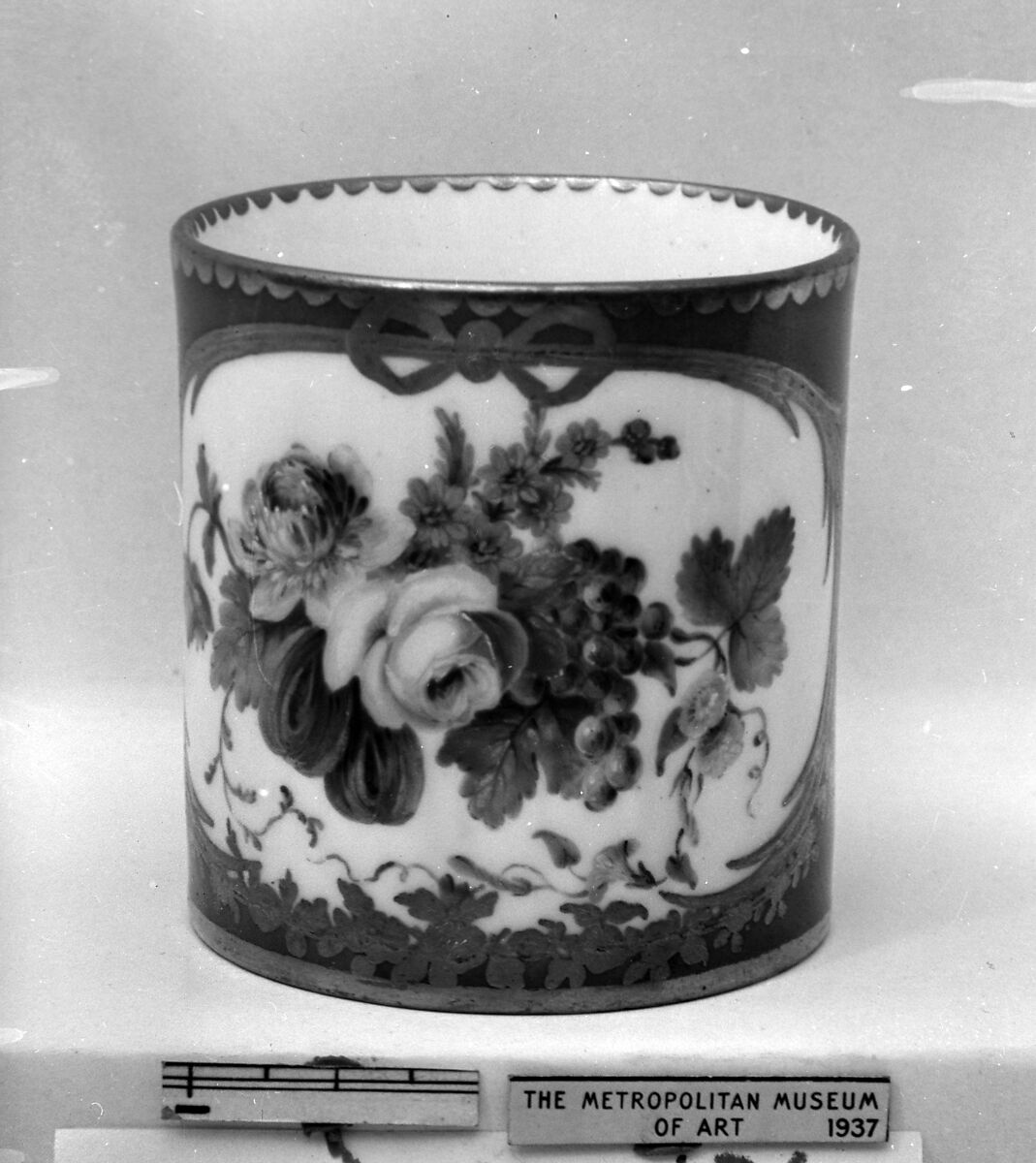 Cup (Gobelet litron) (one of nine) (part of a a service), Sèvres Manufactory (French, 1740–present), Soft-paste porcelain, French, Sèvres 