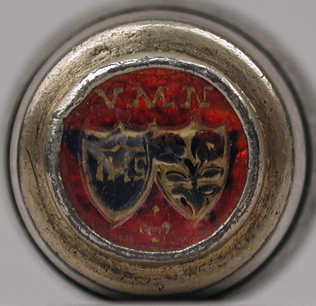 Thimble, Silver partly gilt, enamel, German, probably Nuremberg