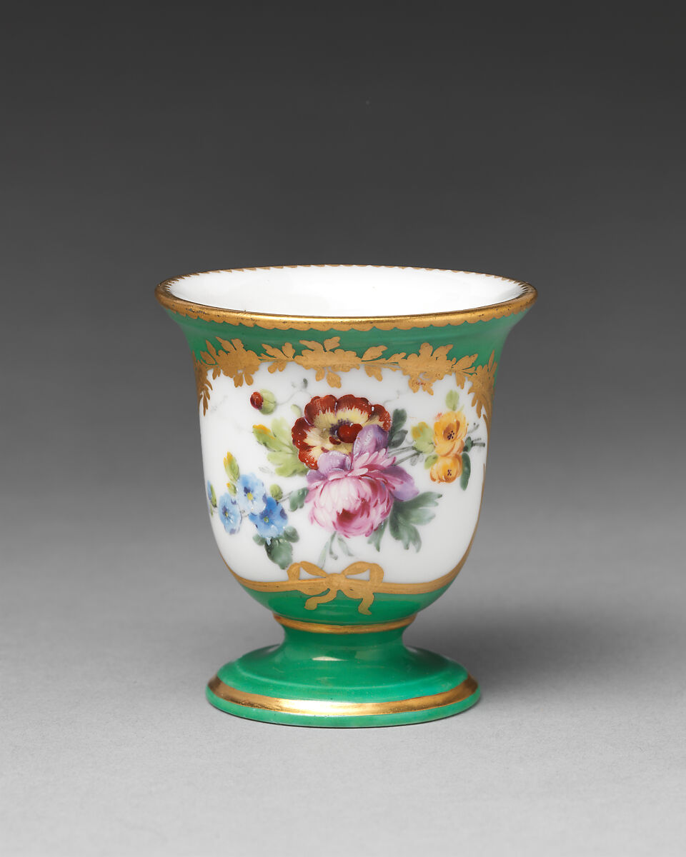 Ice cream cup (Tasse à glace) (part of a service), Sèvres Manufactory (French, 1740–present), Soft-paste porcelain, French, Sèvres 