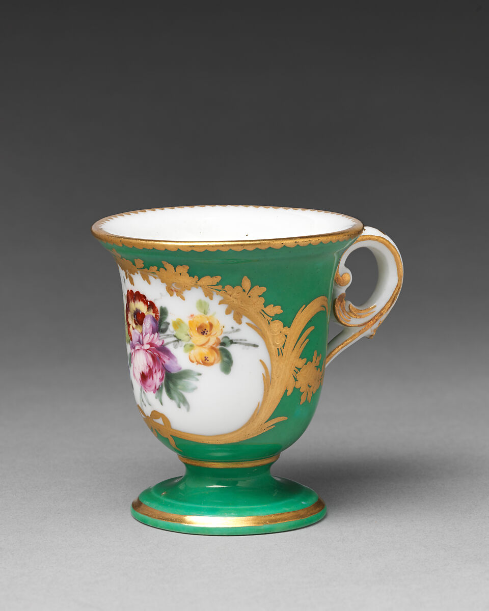 Ice cream cup (Tasse à glace) (part of a service), Sèvres Manufactory (French, 1740–present), Soft-paste porcelain, French, Sèvres