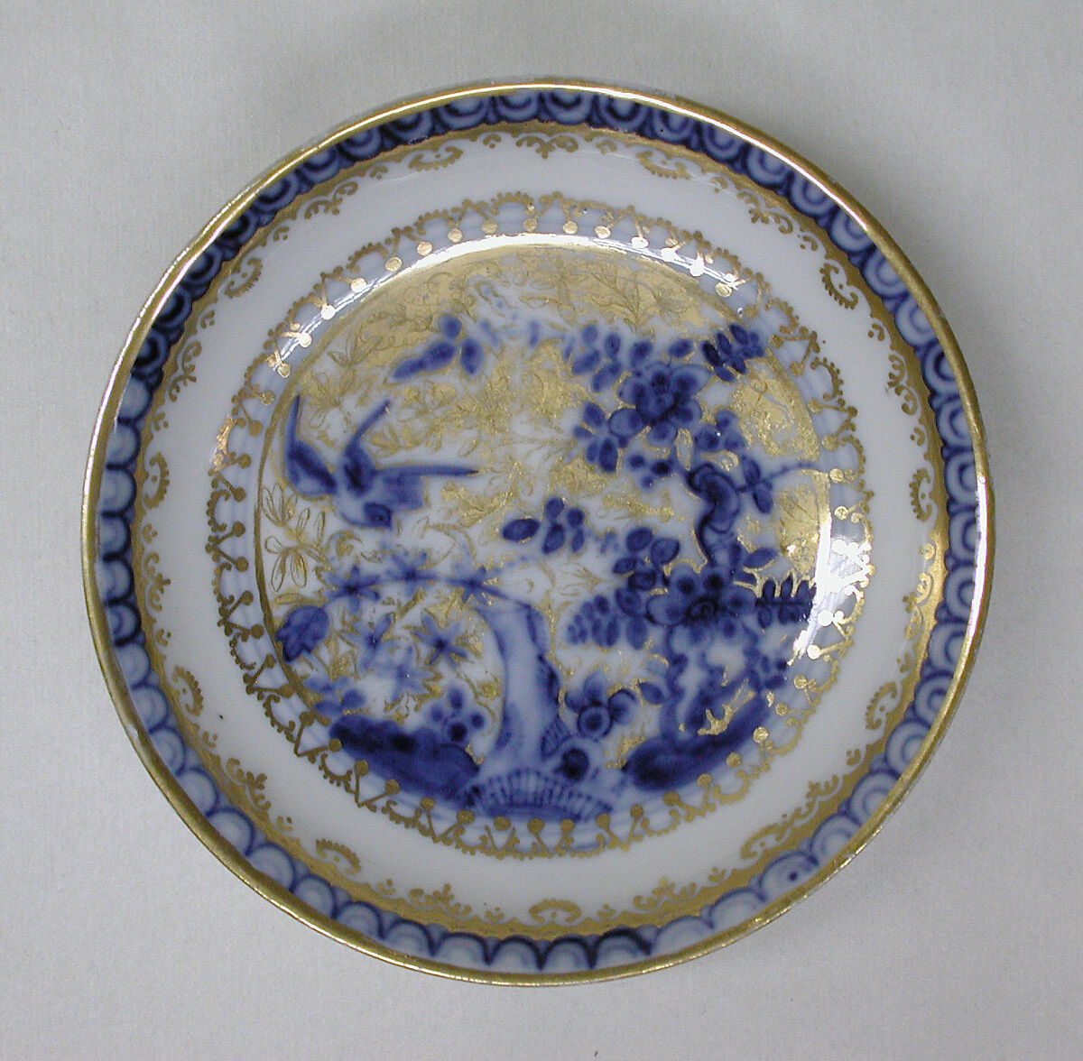 Teabowl and saucer, Hard-paste porcelain, German, Meissen