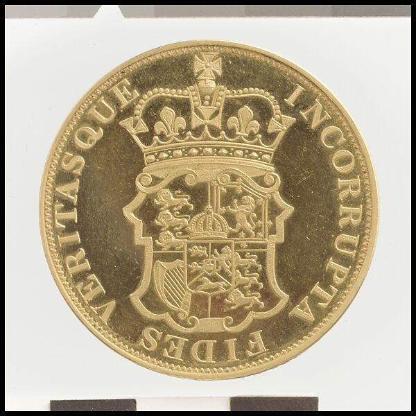 George III "Incorrupta" crown, William Wyon (British, Birmingham 1795–1851 Brighton), Gold, British, London