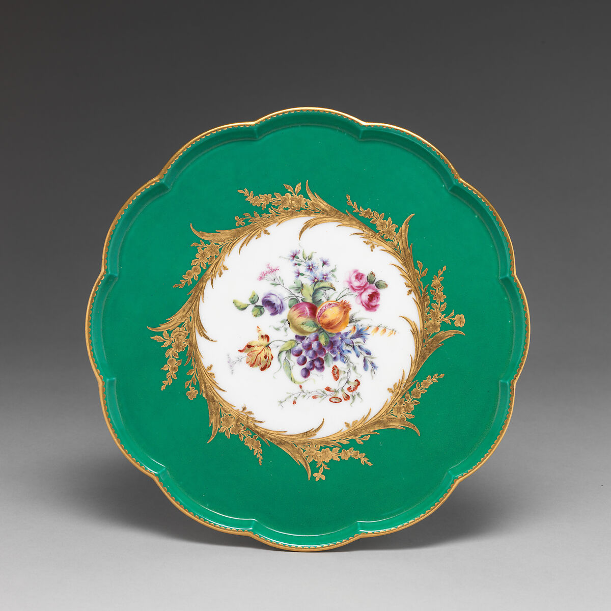 Tray (part of a service), Sèvres Manufactory (French, 1740–present), Hard-paste porcelain, French, Sèvres 