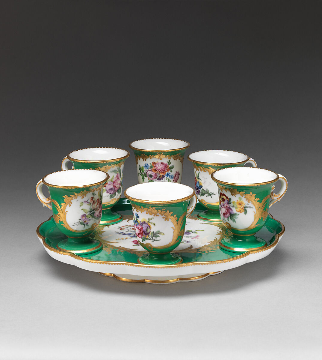 Tray (part of a service), Sèvres Manufactory (French, 1740–present), Hard-paste porcelain, French, Sèvres