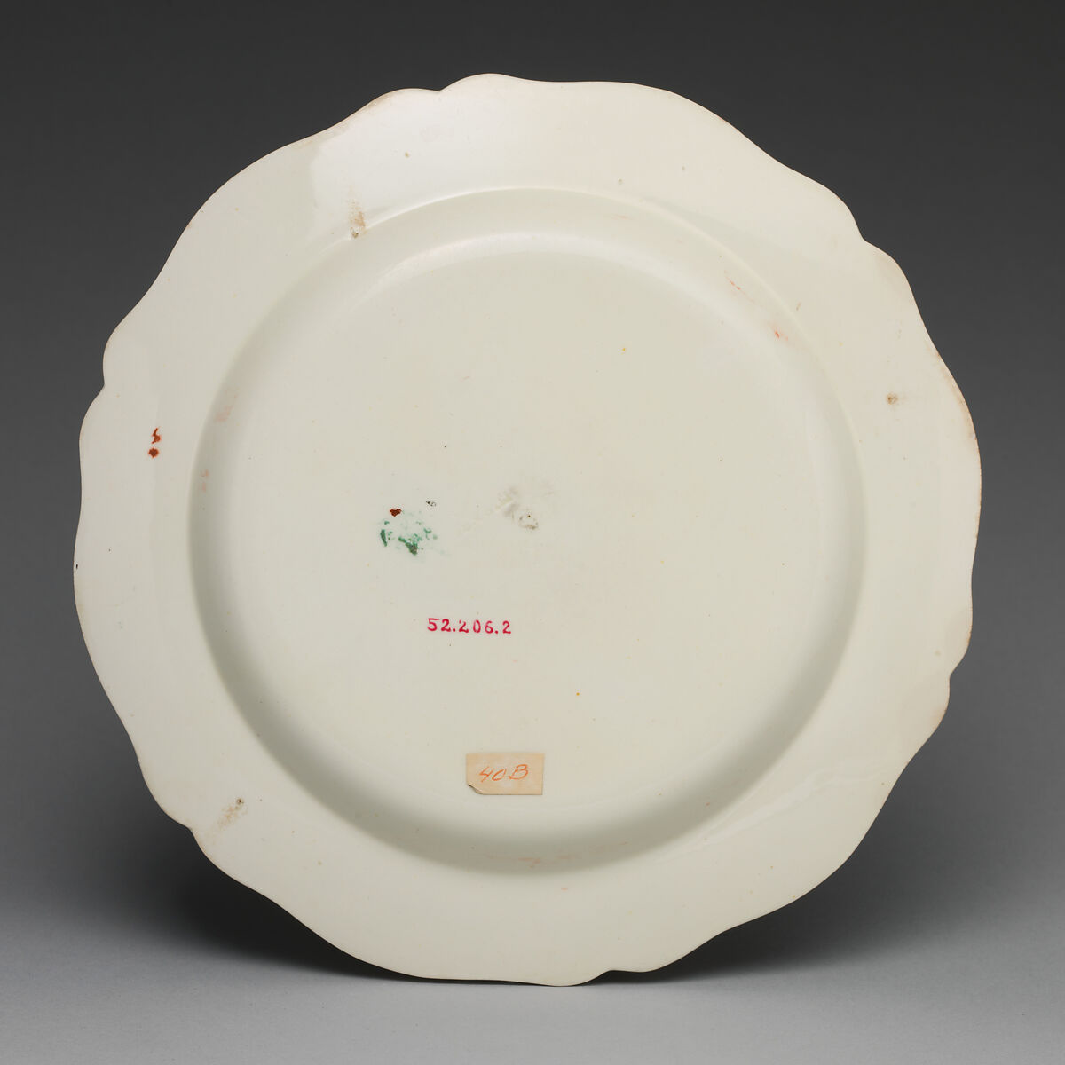 Plate (part of a set of six), John Turner (active 1762–86), Earthenware, British, Staffordshire