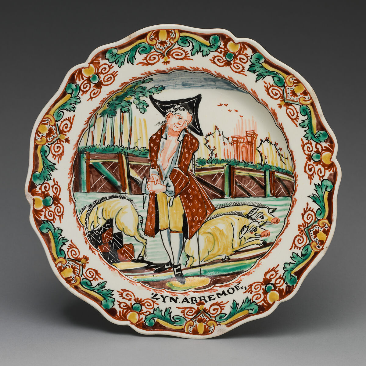 Plate (part of a set of six), John Turner (active 1762–86), Earthenware, British, Staffordshire 