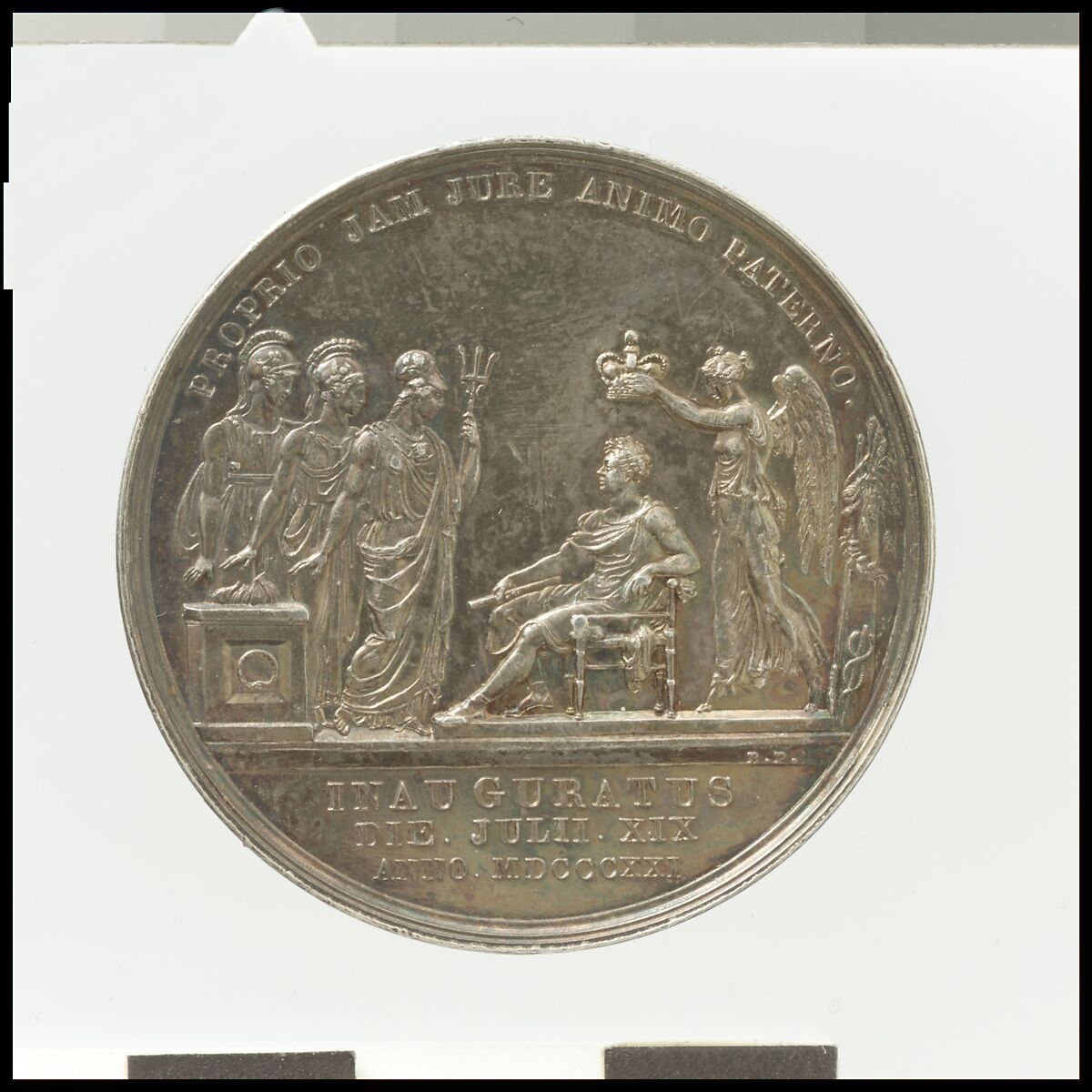 Coronation of George IV, Benedetto Pistrucci (Italian, 1783–1855, active England), Silver, British