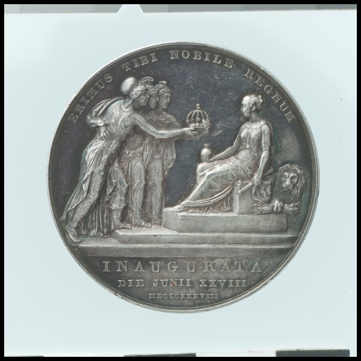 Coronation of Victoria, Benedetto Pistrucci (Italian, 1783–1855, active England), Silver, British