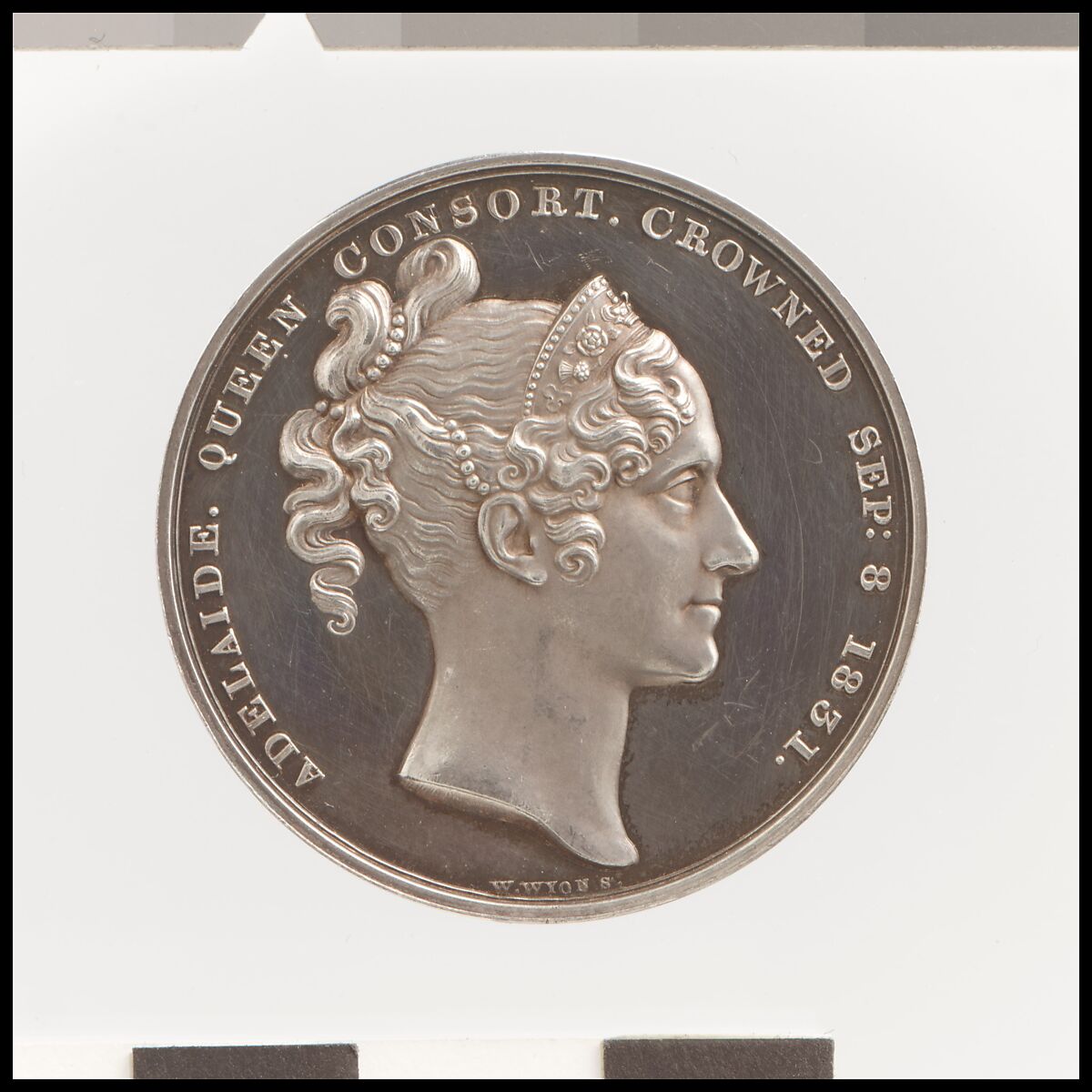 Coronation of William IV, Medalist: William Wyon (British, Birmingham 1795–1851 Brighton), Silver, British