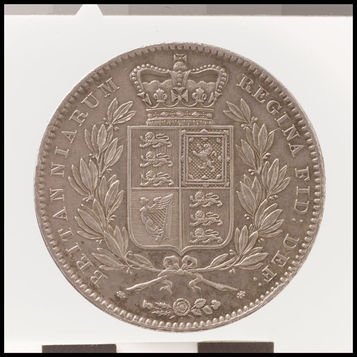 Victoria crown, William Wyon (British, Birmingham 1795–1851 Brighton), Silver, British