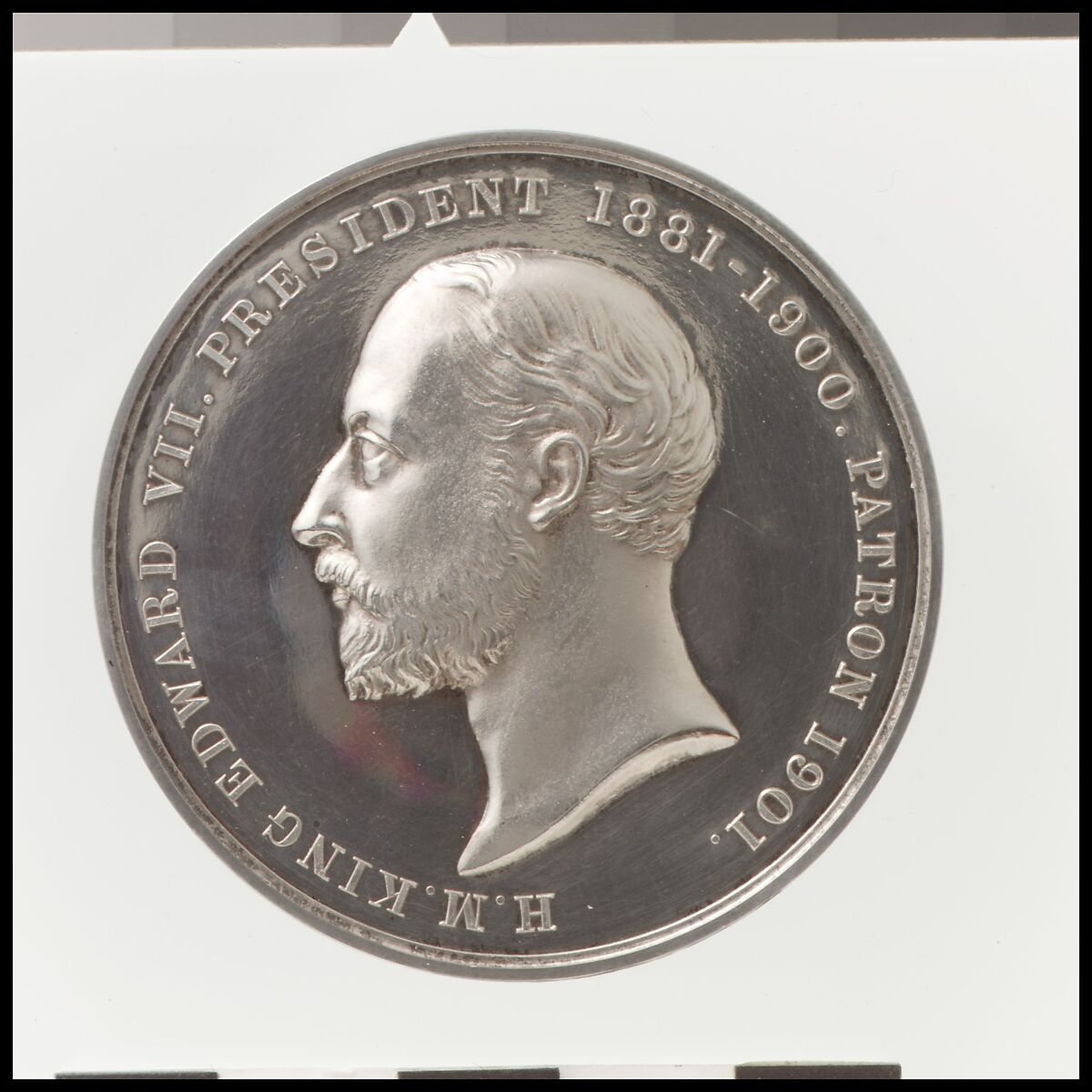 Edward VII, Patron of Institute of Technical Education, Medalist: Leonard Charles Wyon (British, London 1826–1891 London), Silver, British 