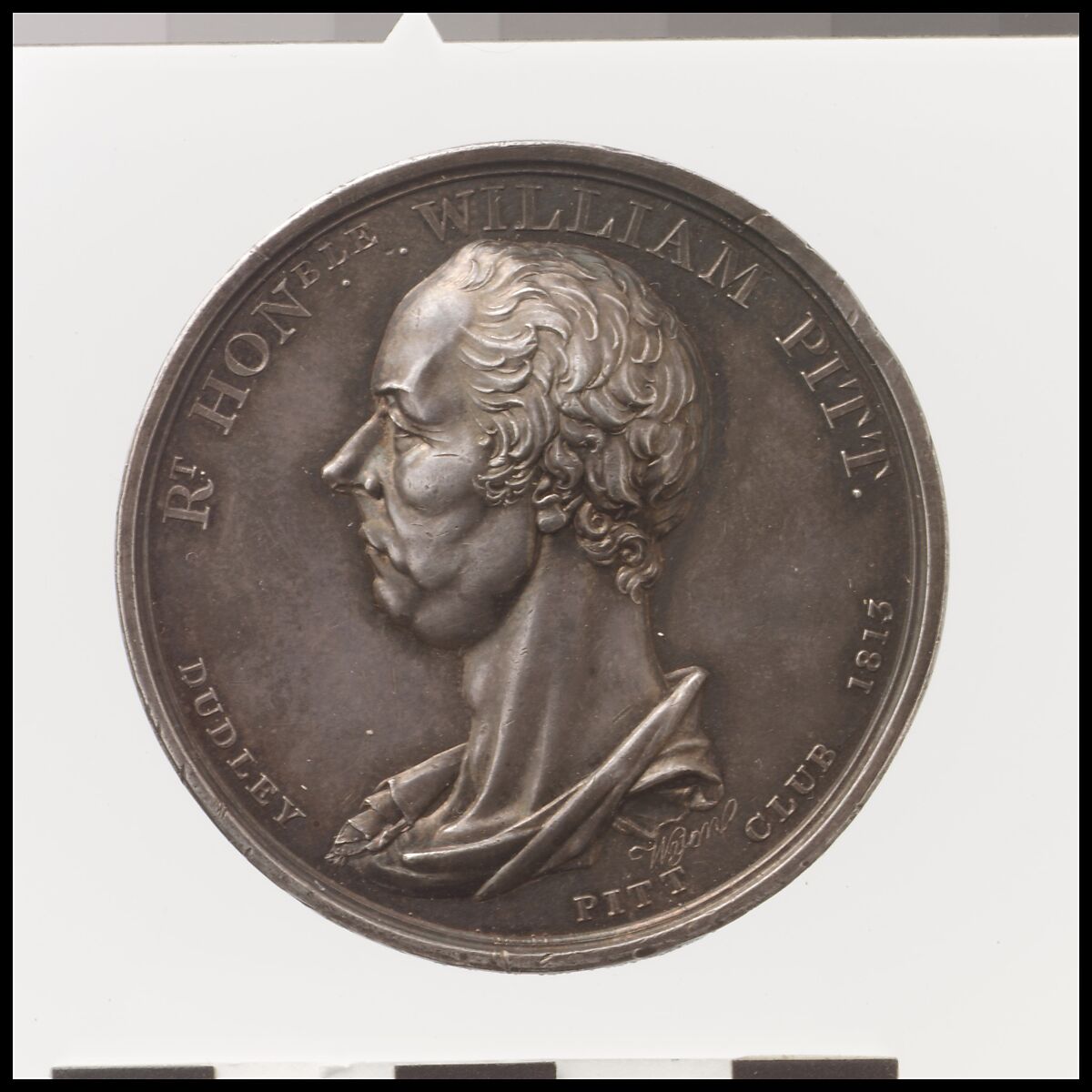 William Pitt, Medalist: Thomas Wyon the Younger (British, 1791–1817), Silver, British 