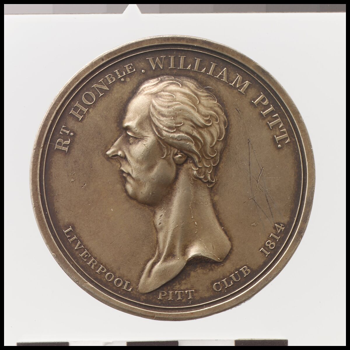 William Pitt, Medalist: Thomas Wyon the Younger (British, 1791–1817), Bronze, British 