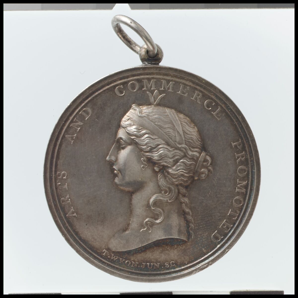 Isis Medal of the Society of Arts, Medalist: Thomas Wyon the Younger (British, 1791–1817), Silver, British 